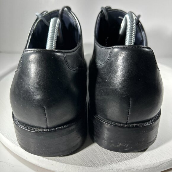 Cole Haan Grand OS Mens Size 10.5 M Leather Oxford Dress Shoes Black Moc Toe CH - Picture 7 of 13